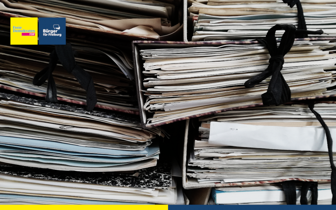 Anfrage: weniger Papier im Rathaus