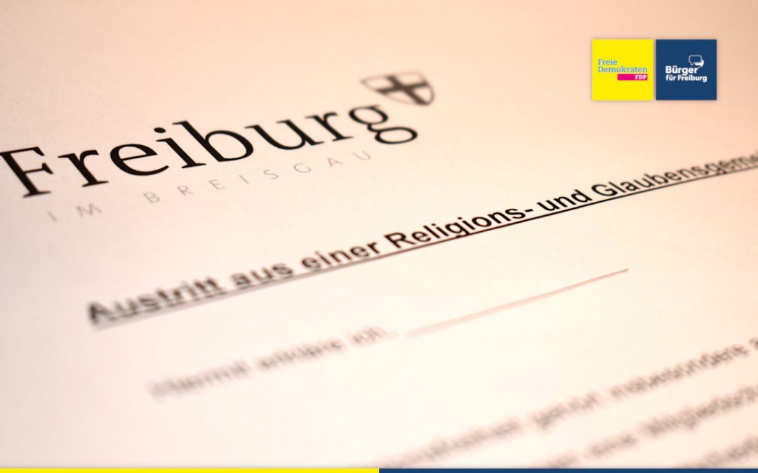 Antrag: Gebühr für Kirchenaustritt halbiert