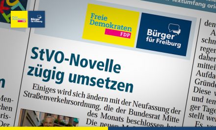 Amtsblatt: StvO-Novelle zügig umsetzen