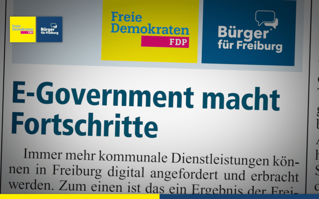 Amtsblatt: E-Government in Freiburg macht Fortschritte ﻿