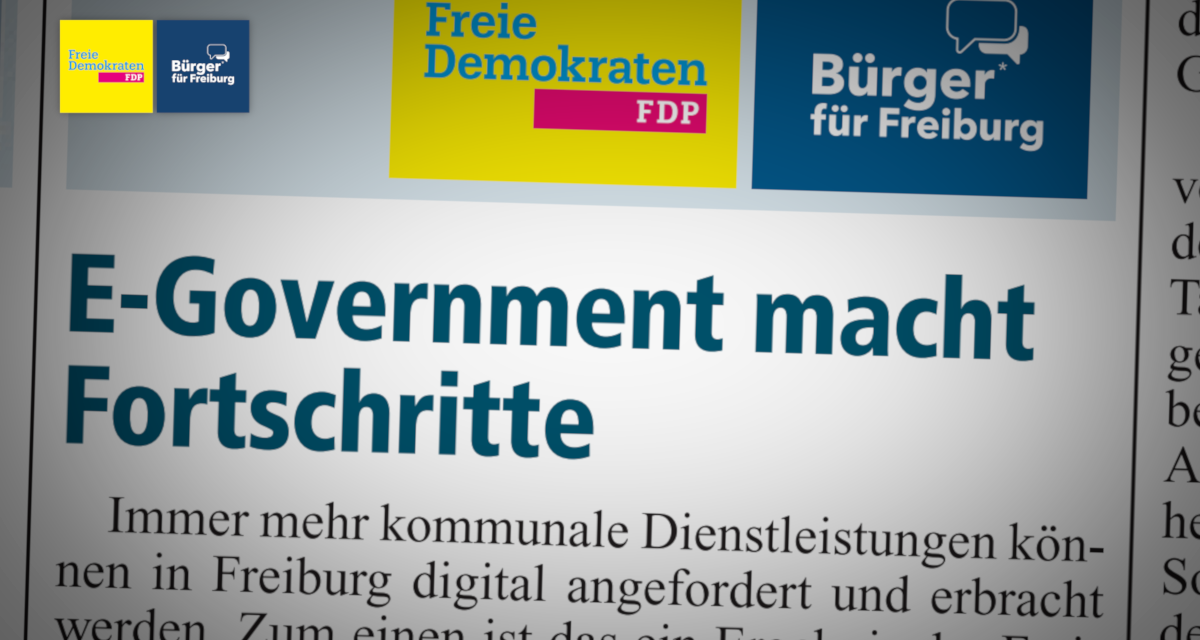 Amtsblatt: E-Government in Freiburg macht Fortschritte ﻿