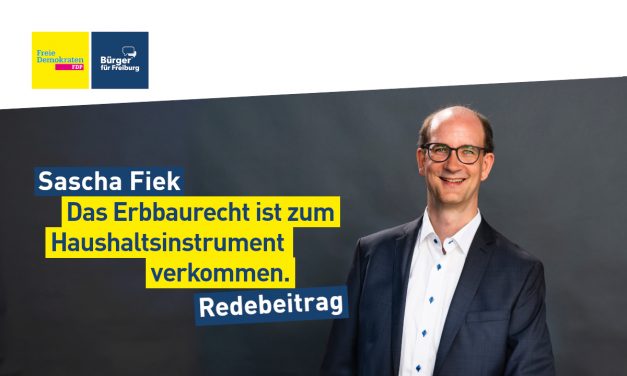 Sascha Fiek zur Erbbaurechtsverwaltung in Freiburg