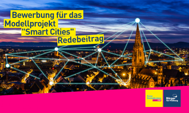 Redebeitrag: Sascha Fiek zur Bewerbung für das Modellprojekt “Smart Cities”
