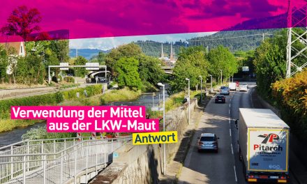 Antwort: Verwendung der LKW-Maut in Freiburg