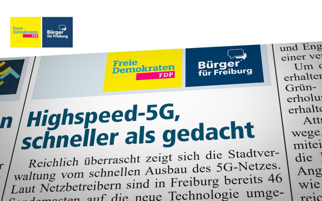 Amtsblatt: Highspeed 5G, schneller als gedacht
