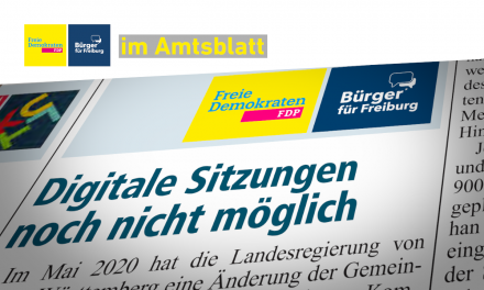 Amtsblatt: Digitalisierung der Kommunalpolitik noch nicht in Freiburg angekommen