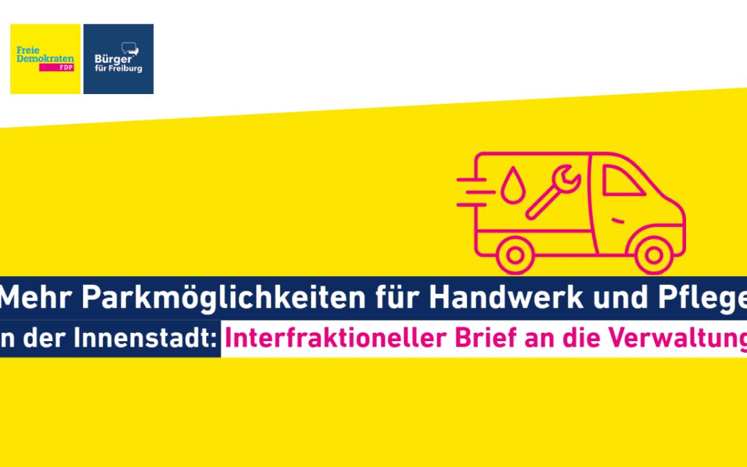 Parken für Handwerk und Pflege in der Innenstadt