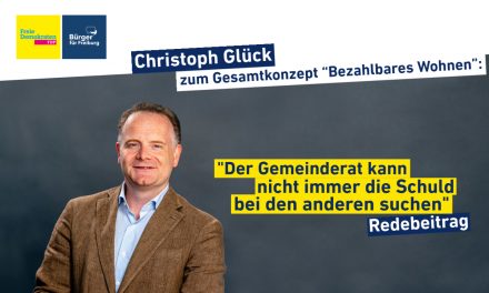 Redebeitrag: Christoph Glück zum Gesamtkonzept „Bezahlbares Wohnen 2030“
