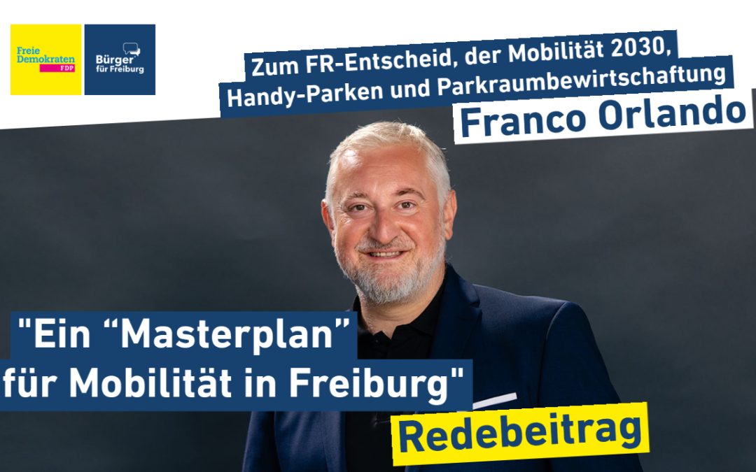 Redebeitrag: Franco Orlando zur Zukunft der Mobilität in Freiburg
