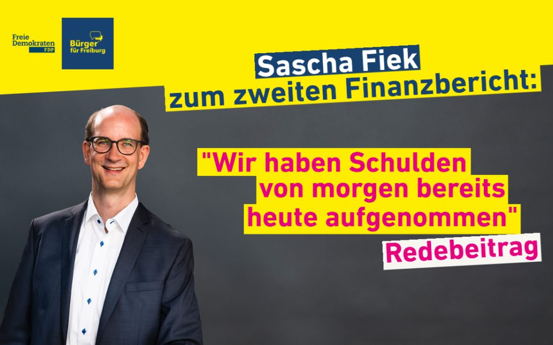 Redebeitrag: Sascha Fiek über den zweiten Finanzbericht 2020