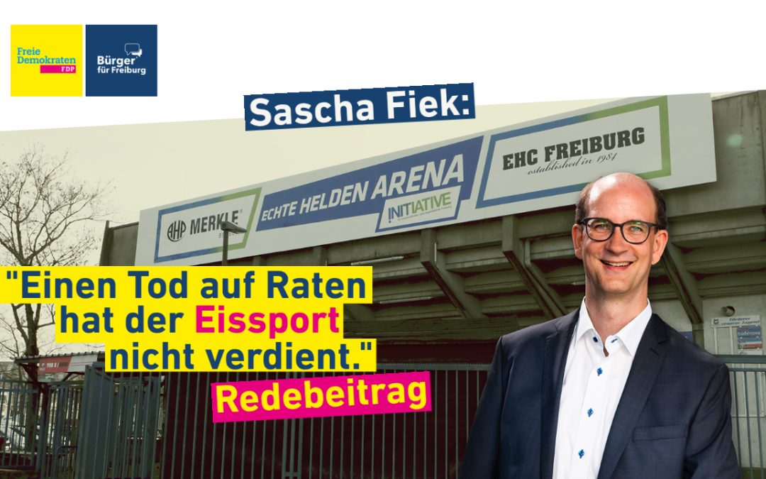 Redebeitrag: Sascha Fiek über die Zukunft des Eissports in Freiburg