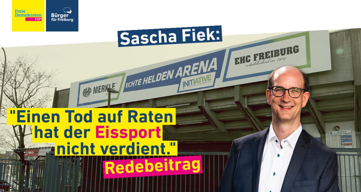 Redebeitrag: Sascha Fiek über die Zukunft des Eissports in Freiburg