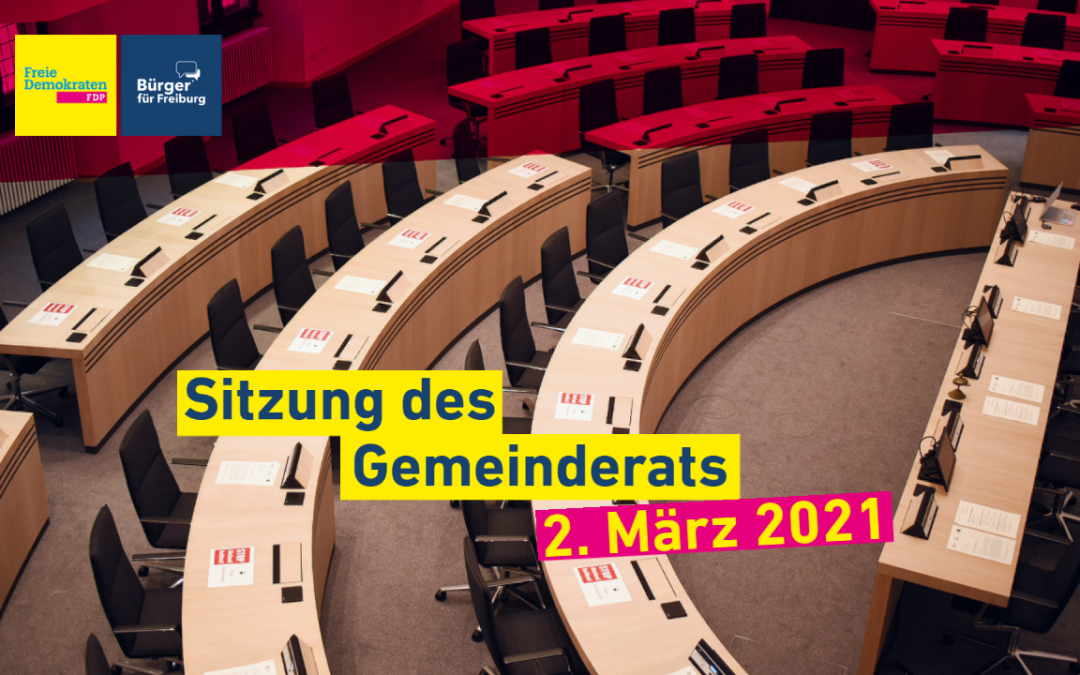 Gemeinderatssitzung: 2. März
