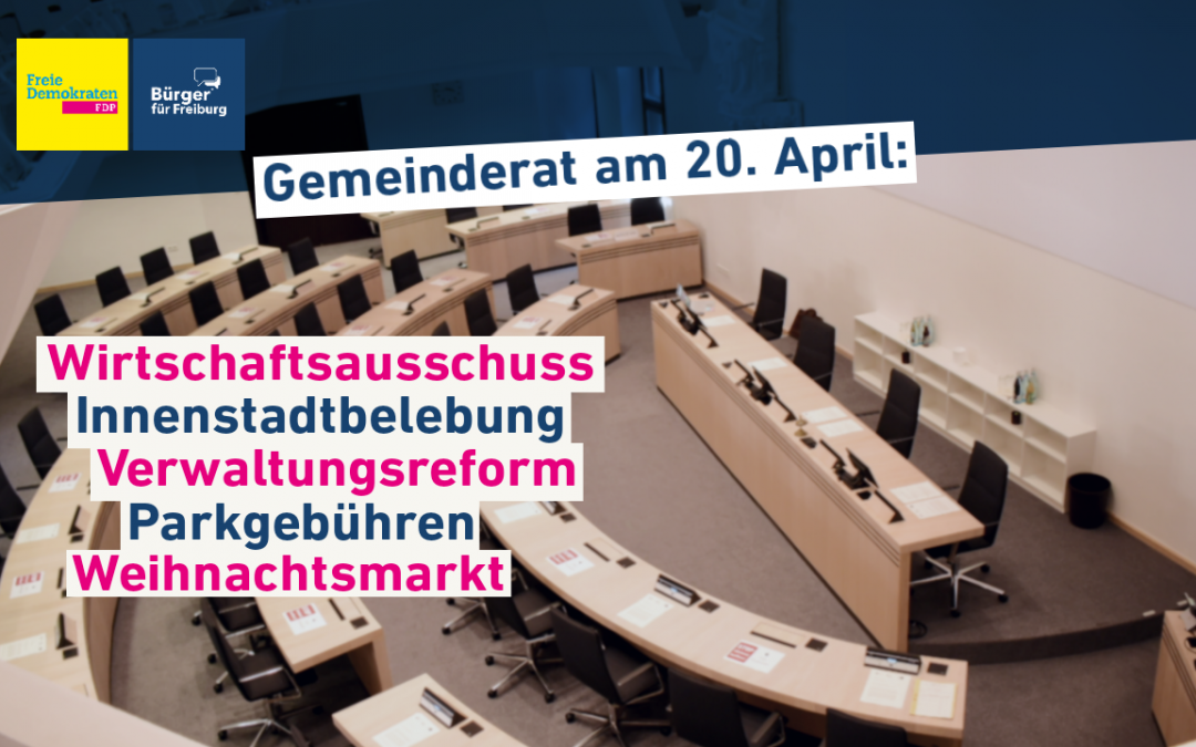 Gemeinderatssitzung: 20. April