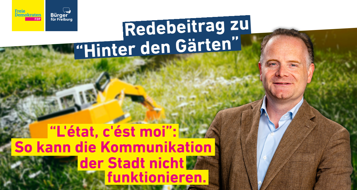 Rede: Christoph Glück zum Baugebiet „Hinter den Gärten“