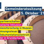 Gemeinderatssitzung: 5. Oktober ’21