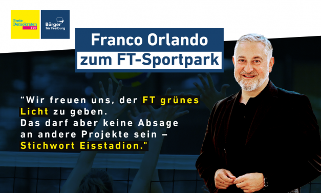 Redebeitrag: Franco Orlando zum FT-Sportpark