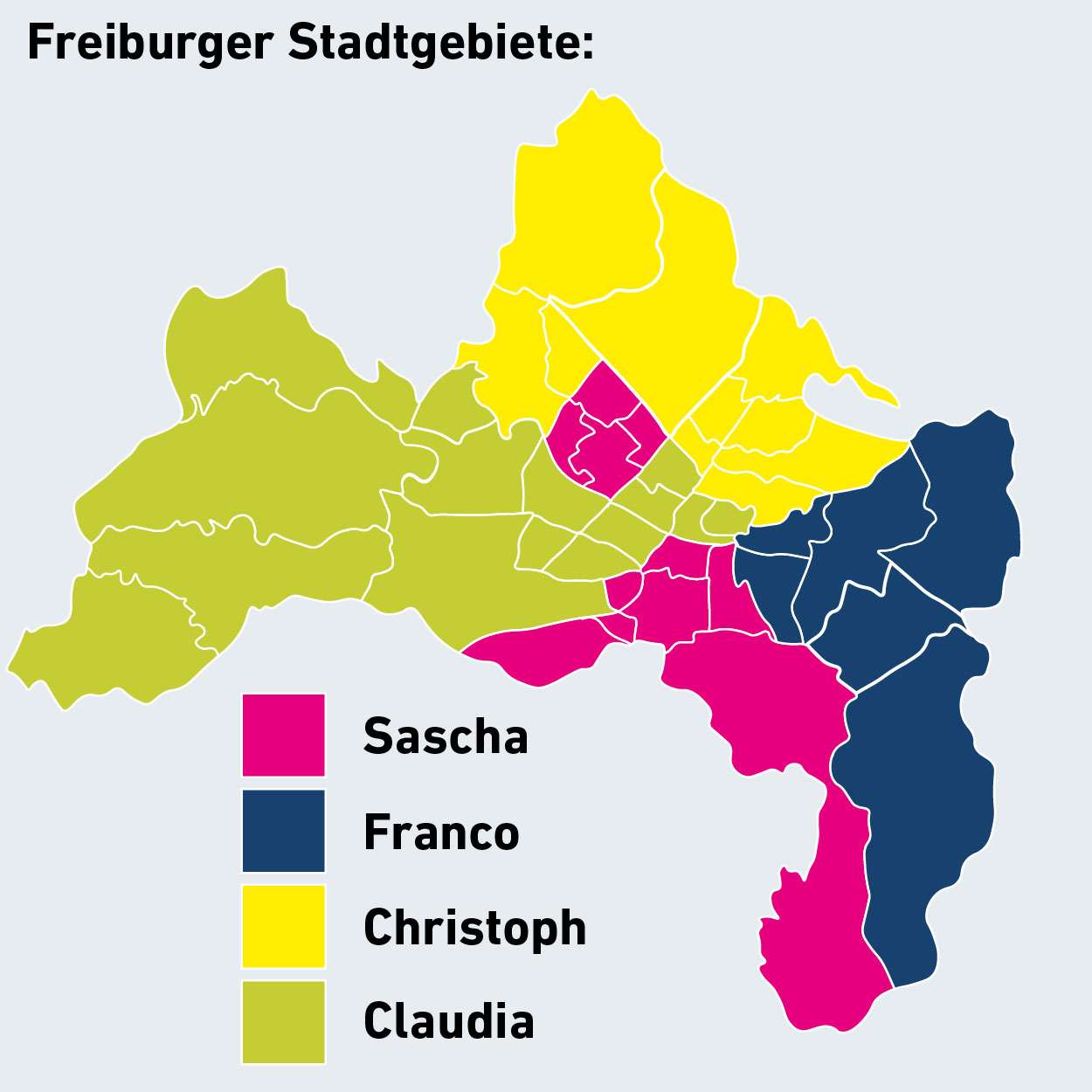 Karte von Freiburg