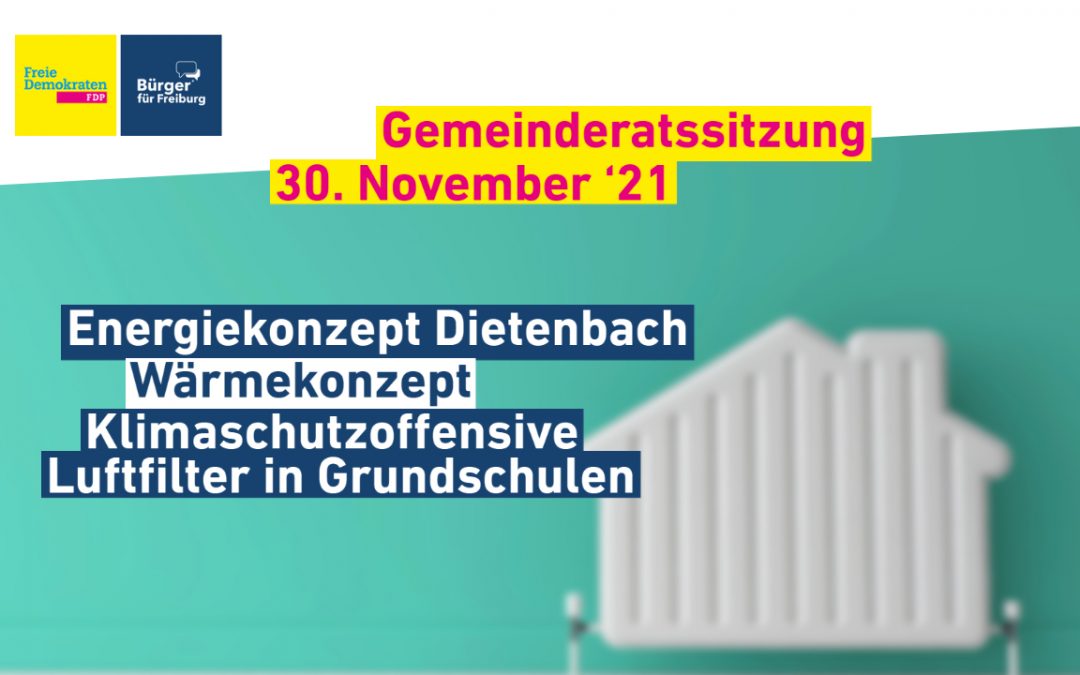 Gemeinderatssitzung: 30. November ’21