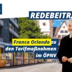 Rede: Franco Orlando zu den Tarifmaßnahmen im ÖPNV