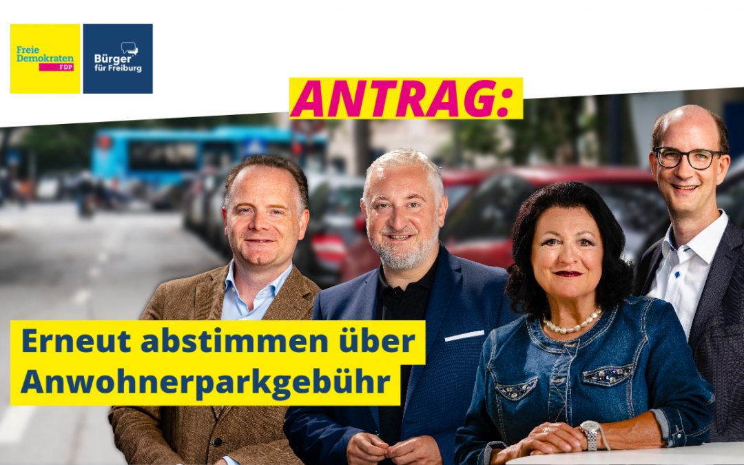 Antrag: Anwohnerparken erneut in den Gemeinderat