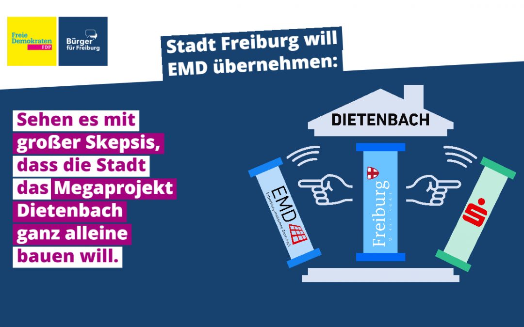 PM: Stadt will EMD aufkaufen, Dietenbach alleine bauen