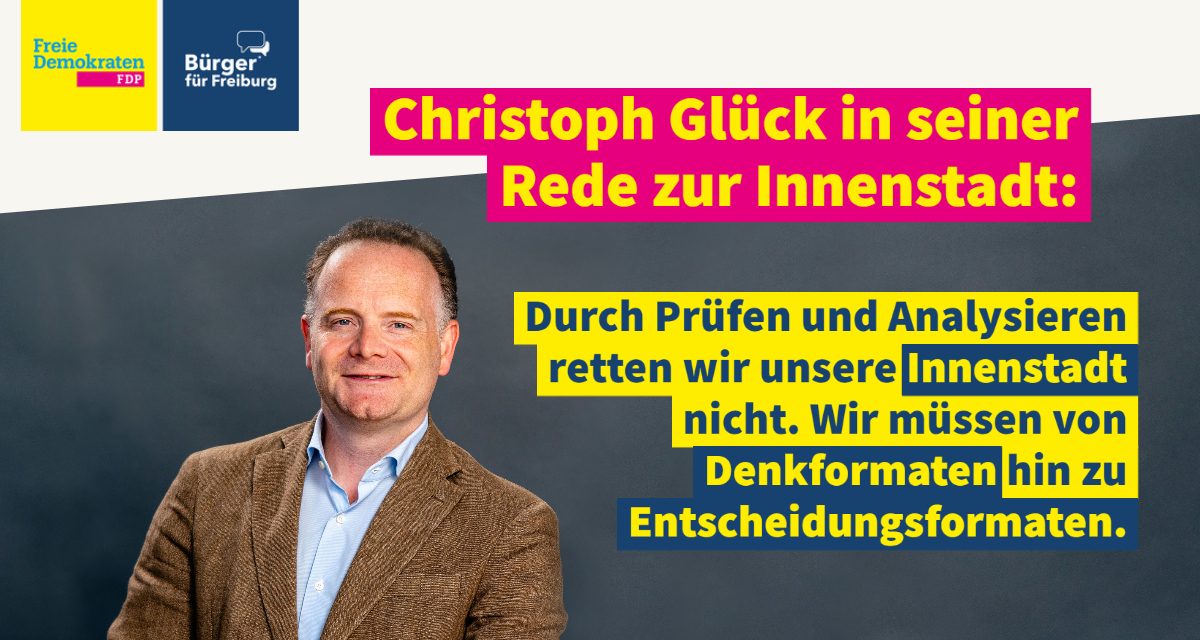 Redebeitrag: Christoph Glück zur Innenstadt