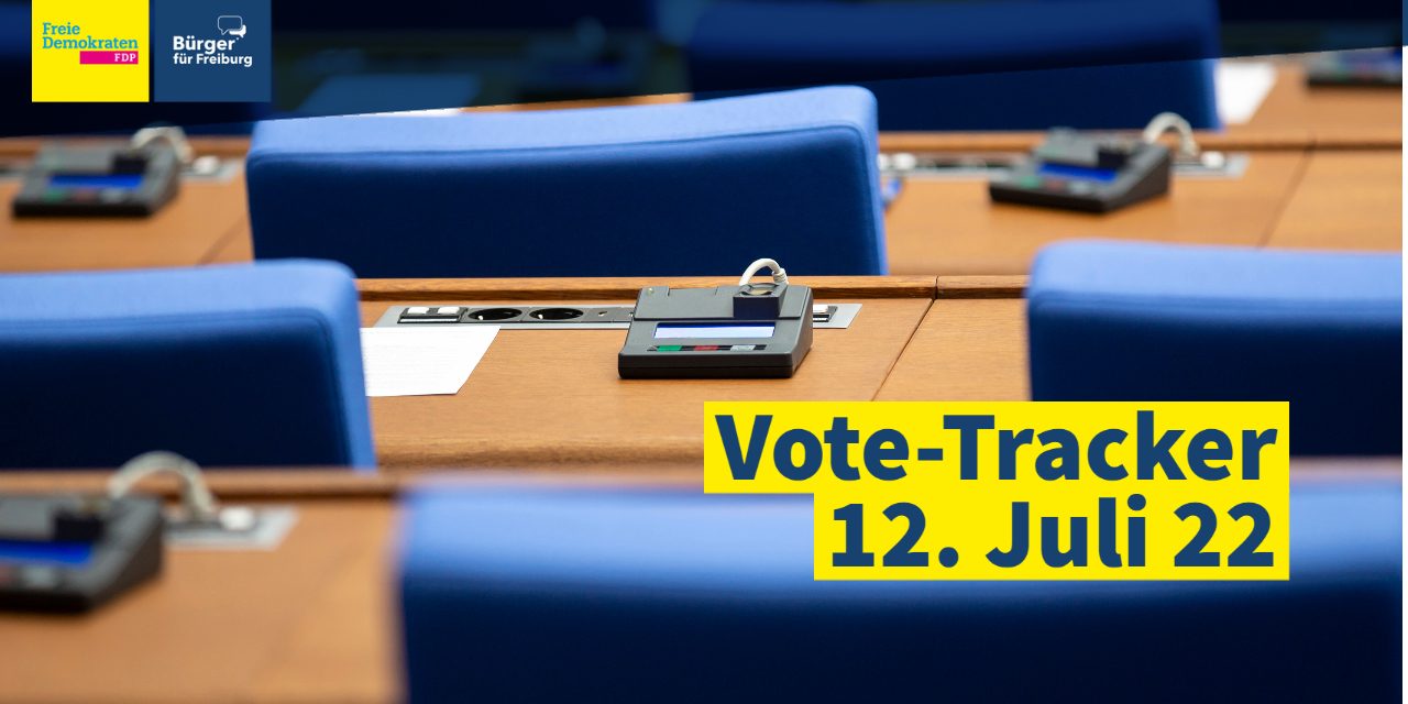 Vote-Tracker: Gemeinderat am 12.07.22