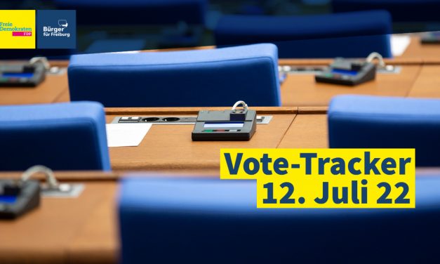 Vote-Tracker: Gemeinderat am 12.07.22
