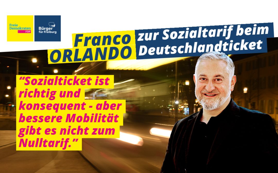 Rede: Franco Orlando zum Sozialtarif beim Deutschlandticket