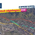 Amtsblatt: RS6 biegt falsch ab