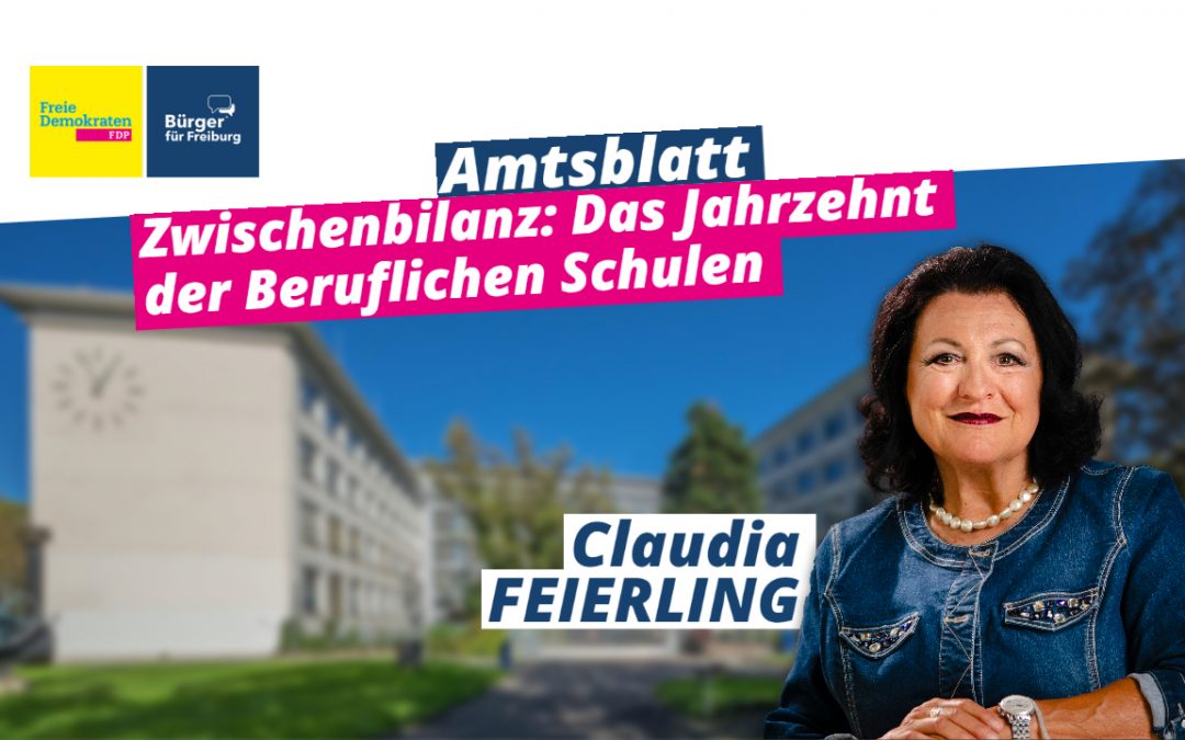 Amtsblatt: Zwischenbilanz zum Jahrzehnt der Berufsschulen