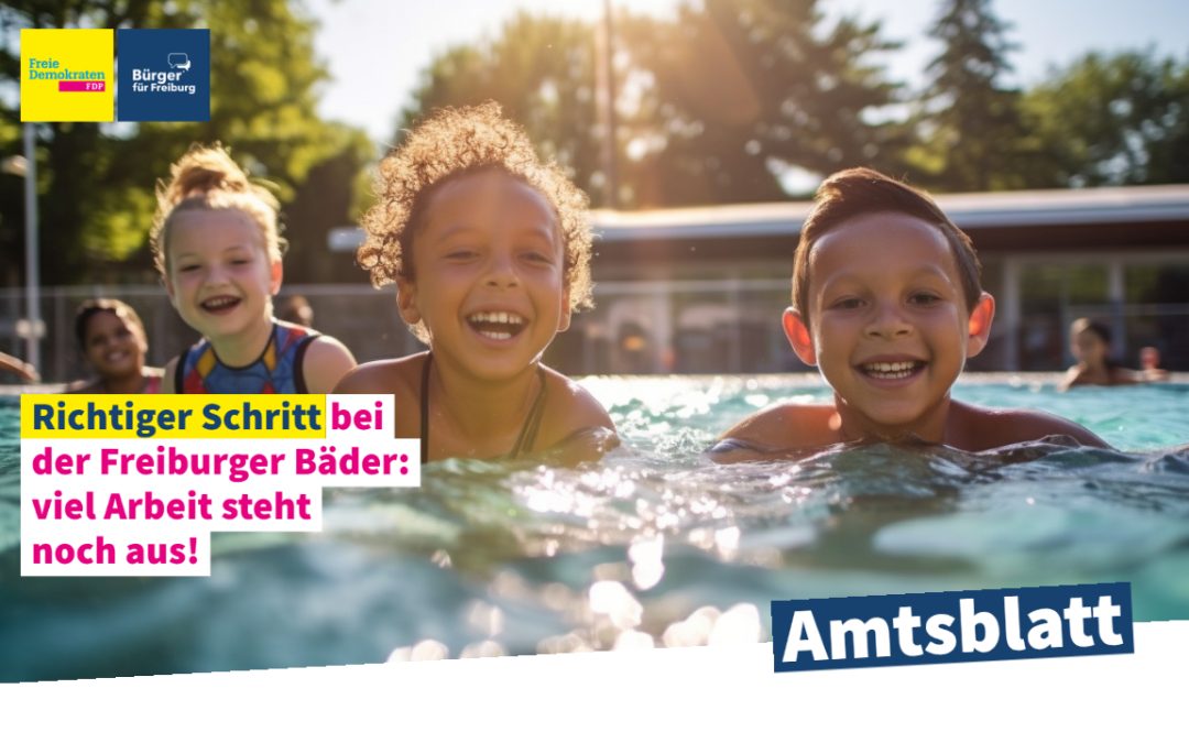 Amtsblatt: Sport und Bäder sind Kernaufgaben der Stadt
