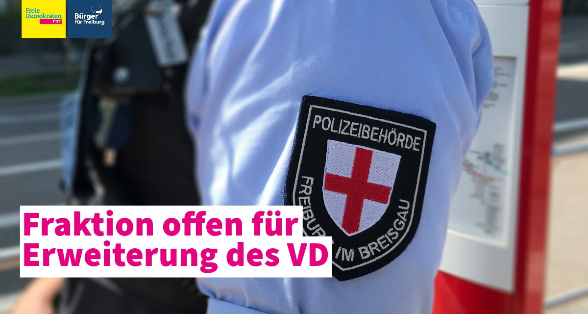 PM: FDP&BFF offen für Erweiterung des Vollzugsdienst